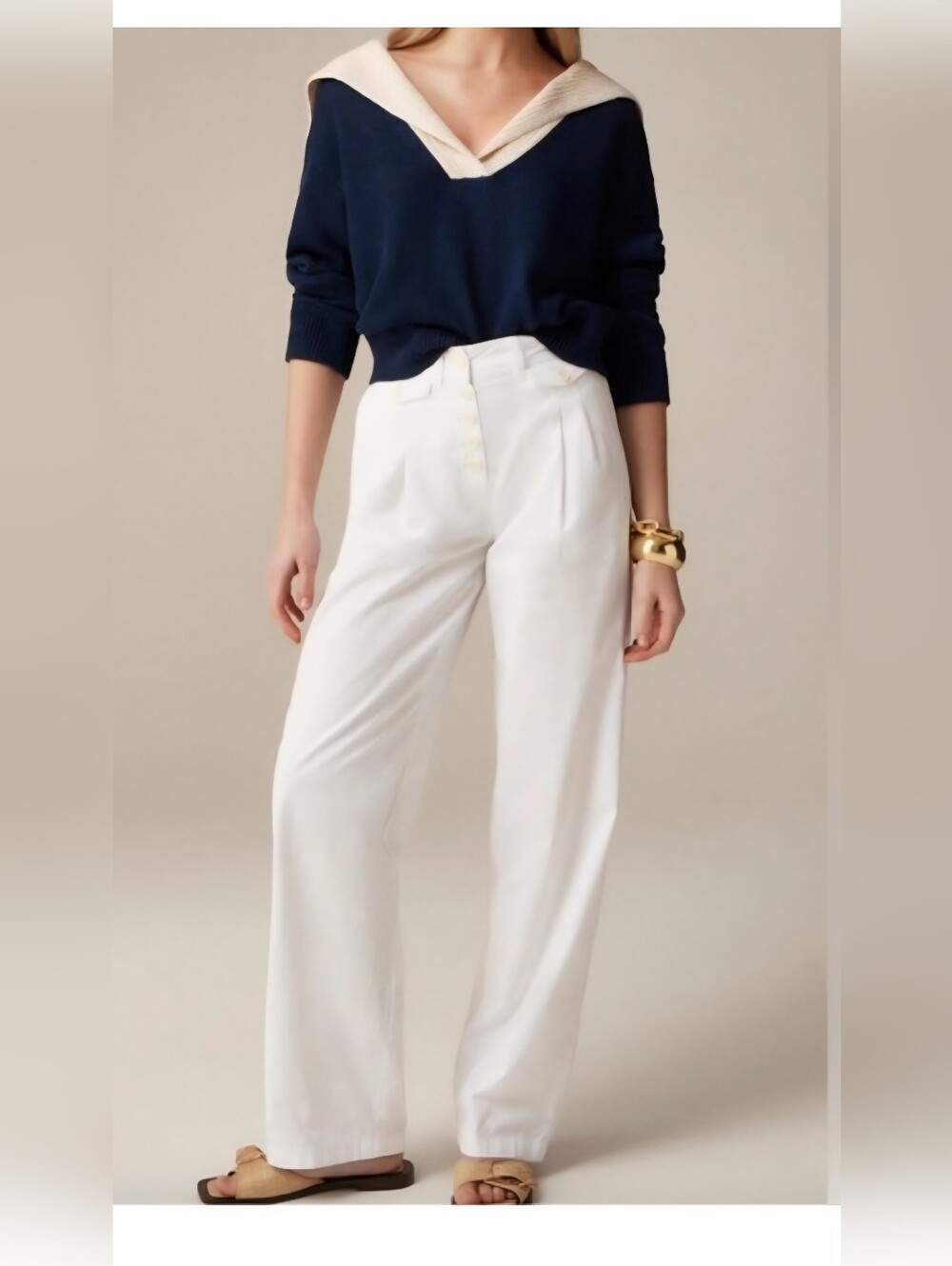 J. Crew White Women's Chino Pants